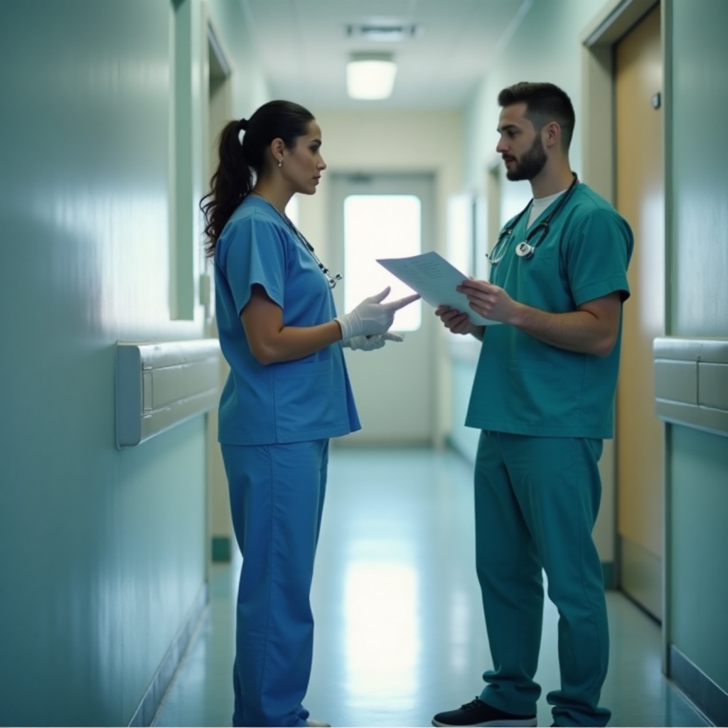 one nurse mentoring another