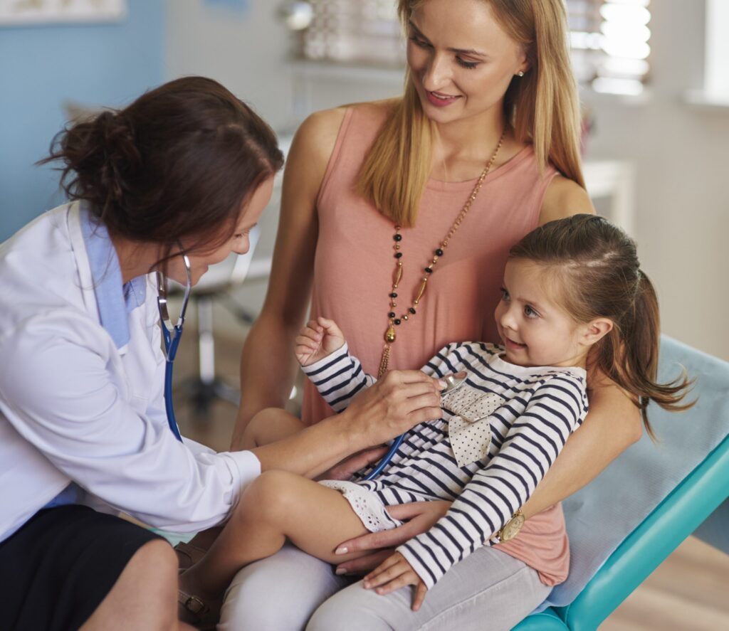 Physician Assistant (PA) Checking a child