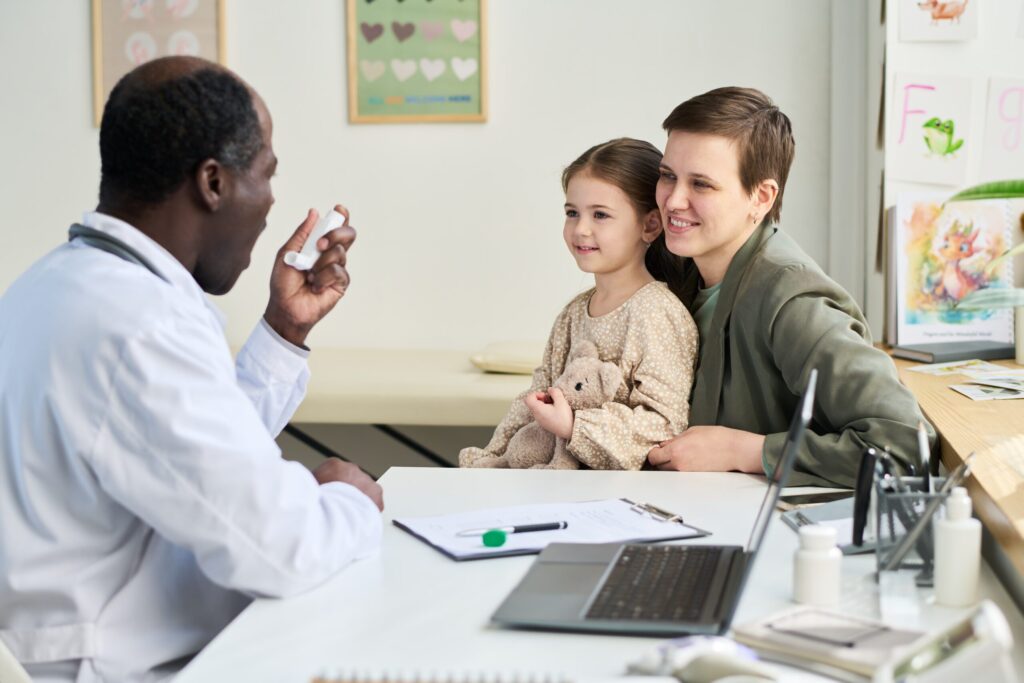 Nurse Practitioner caring for patient